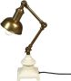 Dutchbone Tafellamp Verona 33cm Goud - Thumbnail 1