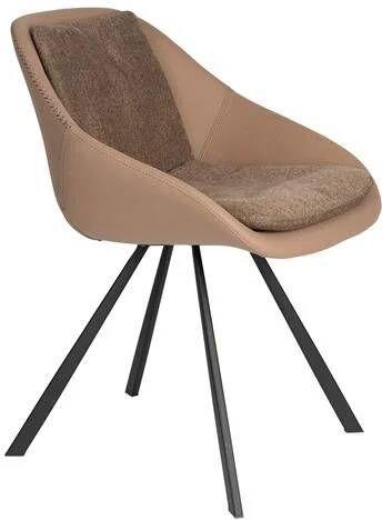 Dutchbone Wakefield Eetkamerstoelen Beige Set van 2