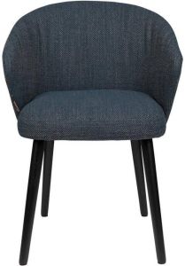 Dutchbone Eetkamerstoel 'Waldo' kleur Blauw