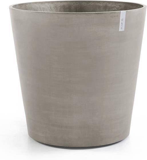 Ecopots Amsterdam op wielen kunststof bloempot Taupe Ø 75 6 cm