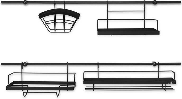 EDENBERG Edënbërg Black Line Complete Keuken Set 16 delig Complete Installatie Voor In De Keuken