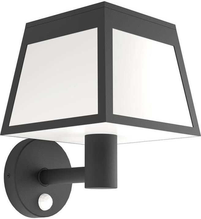 EGLO Altilia Solar Wandlamp Buiten LED 20 cm Zwart|Wit