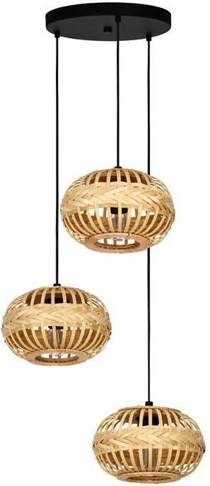 EGLO Hanglamp AMSFIELD 1 Hanglamp in zwart van staal excl. E27 40W (1 stuk)