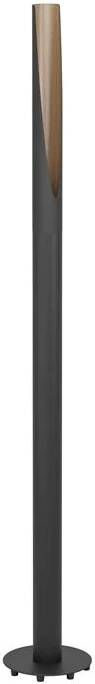 EGLO Barbotto Vloerlamp GU10 136 5 cm Zwart Bruin Staal