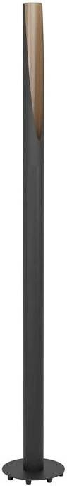 EGLO Barbotto Vloerlamp GU10 136 5 cm Zwart|Bruin Staal