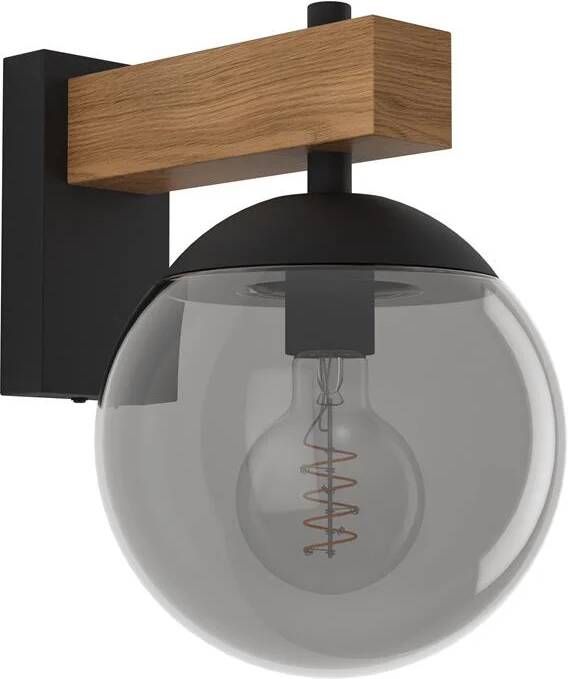 EGLO Bufalata Wandlamp buitenverlichting E27 Zwart bruin