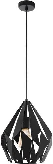 EGLO Hanglamp Carlton 1 Zwart E27 Ø31cm 60w