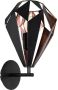 EGLO Wandlamp CARLTON 1 Vintage wandlamp wandverlichting metaal zwart koper E27 (1 stuk) - Thumbnail 1