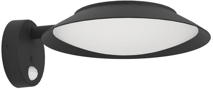 EGLO Cerrisi Solar Wandlamp Buiten LED 25 cm Zwart|Wit
