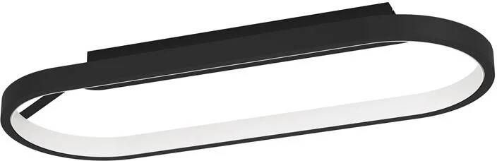 EGLO Plafondlamp CODRIALES Plafondlamp in zwart van alu 27W warmwit (1 stuk)