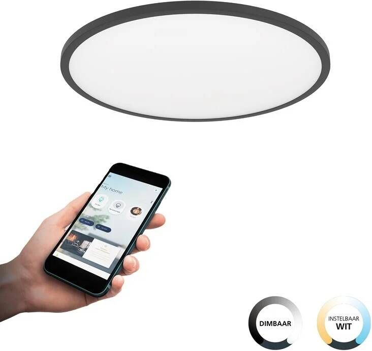 EGLO connect.z Sarsina-Z Plafondlamp Ø 60 cm Zwart|Wit Dimbaar