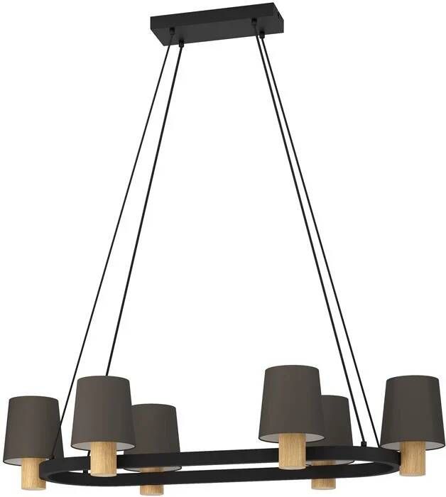 EGLO Edale Hanglamp E27 108 cm Zwart Bruin Cappuccino