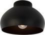 EGLO Plafondlamp MOGANO 2 Plafondlamp in zwart van staal excl. E27 1X40W (1 stuk) - Thumbnail 2