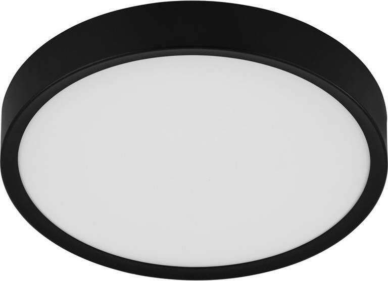 EGLO Plafondlamp MUSURITA Plafondlamp woonkamer staal kunststof zwart wit Ø 34 cm (1 stuk)