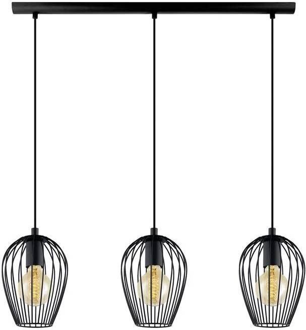 EGLO Hanglamp NEWTOWN Hanglamp staal E27 IP20 vintage eetkamerlamp lamp - Foto 5