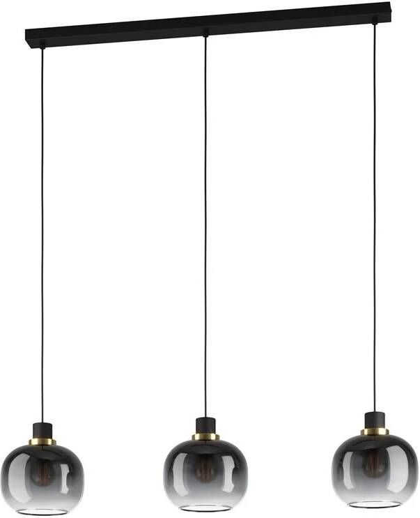 EGLO Â OilellaÂ HanglampÂ -Â E27Â -Â 95Â cmÂ -Â Zwart Geelkoper Leen Bakker