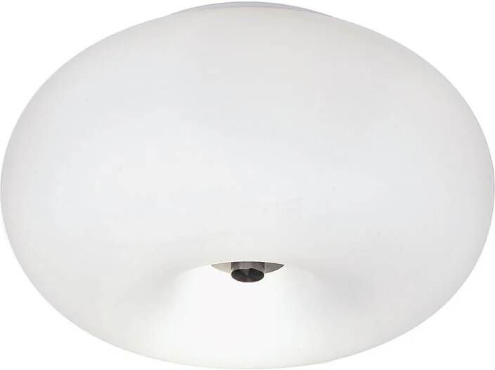 EGLO  Optica - Plafondlamp - Ø280mm. - Nikkel-Mat - Wit
