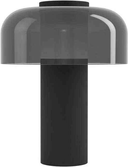 EGLO Ponente Tafellamp Aanraakdimmer Draadloos LED 20 cm Zwart|Smoke Instelbaar wit licht Oplaadbaar Binnen en Buiten