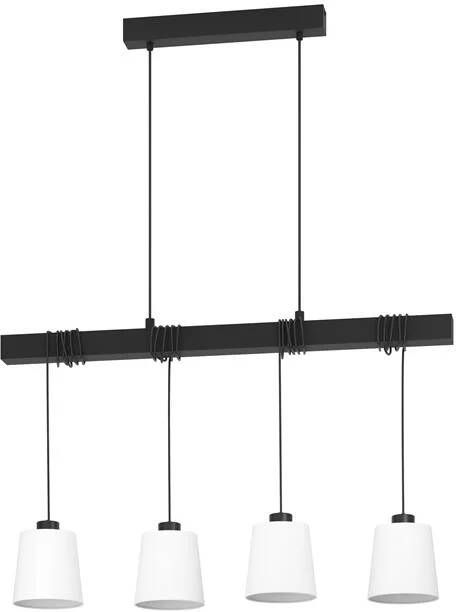 EGLO Townshend 8 Hanglamp E27 90 cm Zwart|Wit