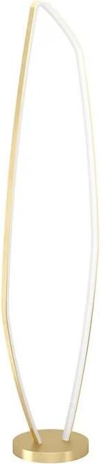 EGLO Vallerosa Vloerlamp LED 128 5 cm Goud|Wit Staal