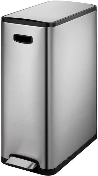 EKO Ecoslim pedaalemmer 45 ltr Stainless steel Plastic mat RVS Prullenbak - Foto 2