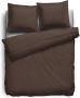 Elegance Dekbedovertrek Uni Percal Katoen Met Bies brown 240x200 220cm - Thumbnail 2