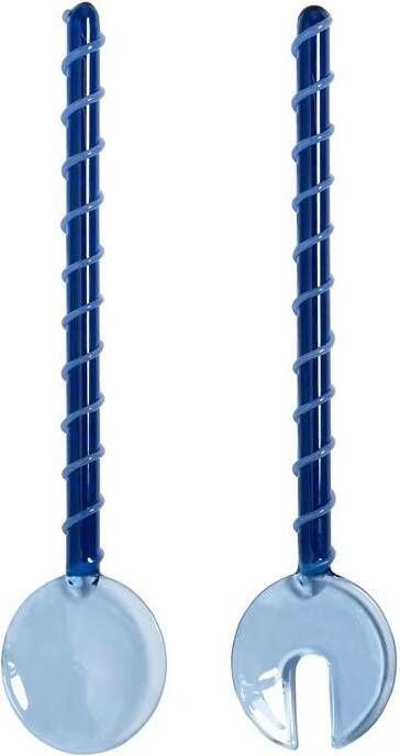 &k amsterdam Sling Saladebestek Blauw