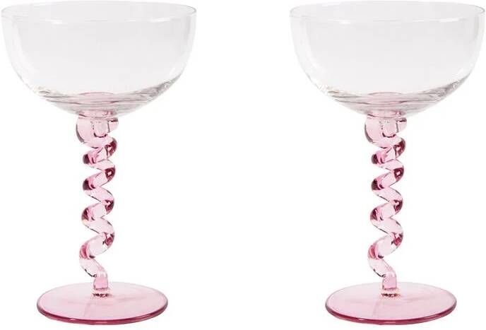 &k amsterdam Spiral Coupe 2 st. Roze