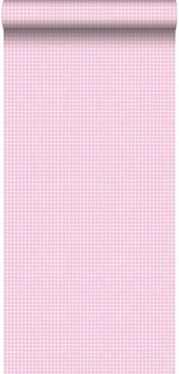Sanders & Sanders ESTAhome behang fijne stippen licht roze 53 cm x 10 05 m 115705