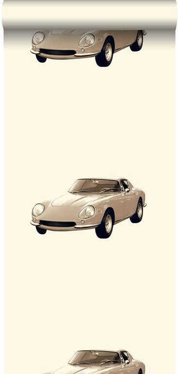 Sanders & Sanders ESTAhome behang sportauto's beige 53 cm x 10 05 m 115631