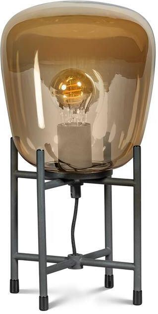 ETH Benn Gold Mini Tafellamp 1x E27 60W Zwart