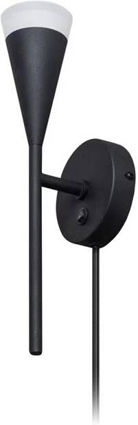 ETH Defender Wandlamp mat zwart excl. 1xGU10