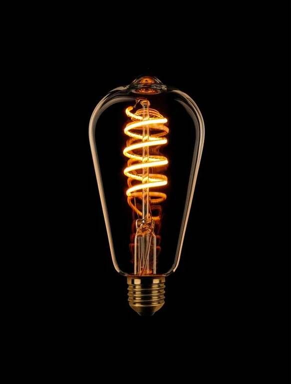 ETH Edison ST64 Filament spiraal LED 7.5w E27 240v 2200k dimbaar goud
