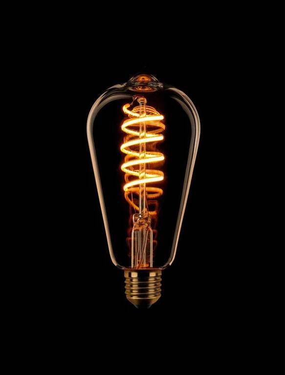 ETH Edison ST64 Filament spiraal LED 8w E27 240v 1800k dimbaar goud