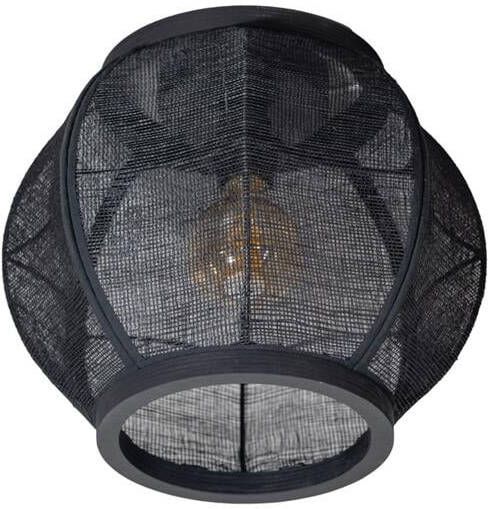 ETH verlichting | ETH Fabric Plafonniere Black 33cm | Woonaccessoires | Plafonnière