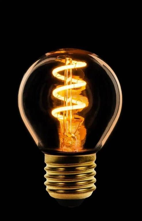 ETH Led spiraal filament kogel E27 4w dimbaar goud 2200K