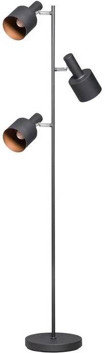 Sledge vloerlamp zwart vintage gold