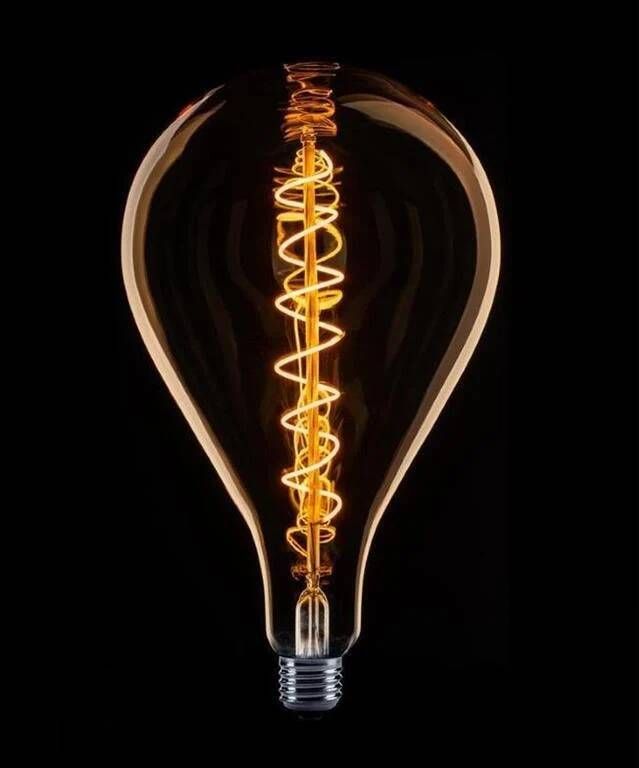 ETH Standaard XXL Filament spiraal LED 8w E27 240v 2200k dimbaar goud