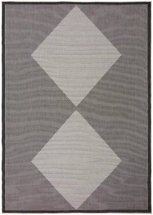 Eva Interior Buitenkleed Kite Zwart 160x230cmm