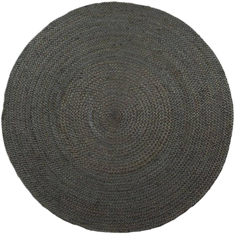Eva Interior Interieur05 Rond vloerkleed Jute Groen 150 cm (M)