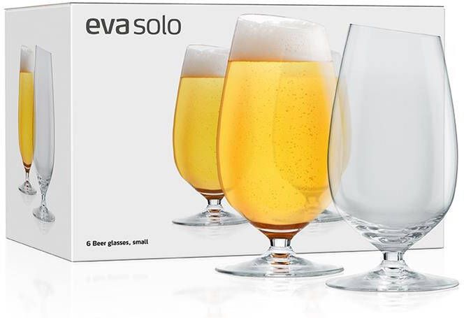 Eva Solo Glas Bier Klein 350 ml Set van 6 Stuks