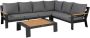 Exotan Loungeset Buiten Valerie Aluminium Antraciet 80x225x290 - Thumbnail 2