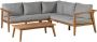 Exotan Loungeset Buiten Lucca Teak Naturel 68x222x222 - Thumbnail 2