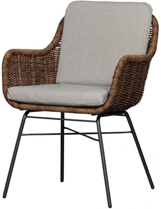 Exotan Rio Tuinstoel Wicker Walnoot