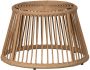 WOOOD Outdoor Hocker Bijzettafel Alatna Wicker 43cm Naturel Rond - Thumbnail 1