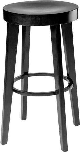 Fameg Fico houten barkruk zwart gebeitst 61 cm