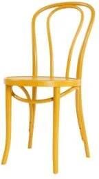Fameg Vienna Thonet No. 18 houten bistrostoel geel - Foto 2