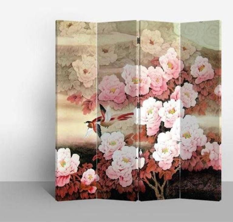 Fine Asianliving Kamerscherm Scheidingswand B160xH180cm 4 Panelen