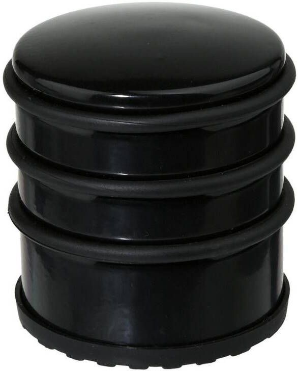 5Five Deurstopper zwart 7 x 7 5 cm metaal deurstop Deurstoppers