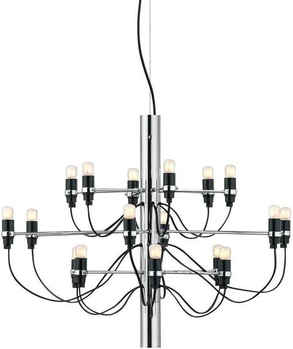 Flos 2097|18 by Gino Sarfatti kroonluchter Ø69 transparant chroom